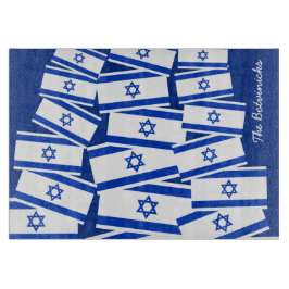 Israel Flagga Challah Board - personlig