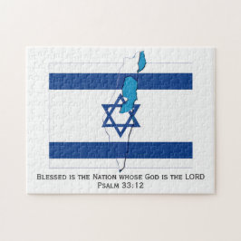 ISRAEL-FLAGGA| Delad nation| David stjärna Pussel