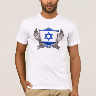 Israel Flagga Emblem T Shirt
