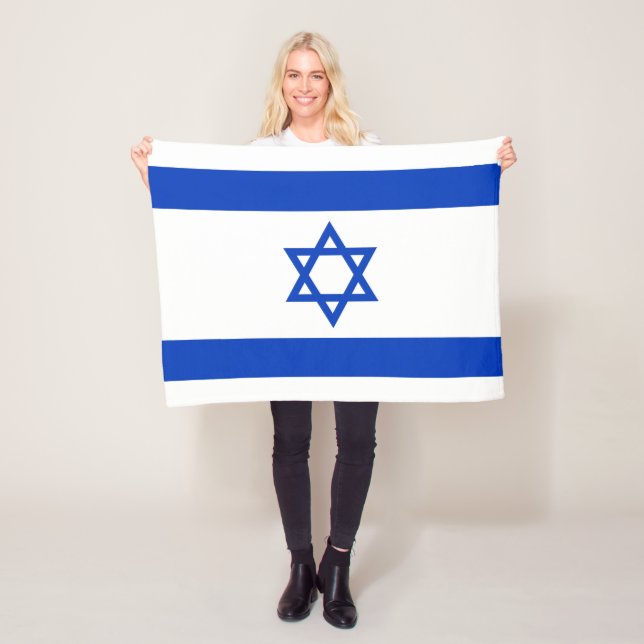 Israel Flagga Fleecefilt (På plats)