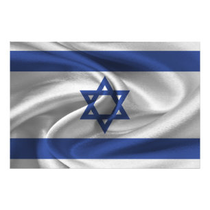Israel Flagga Fototryck