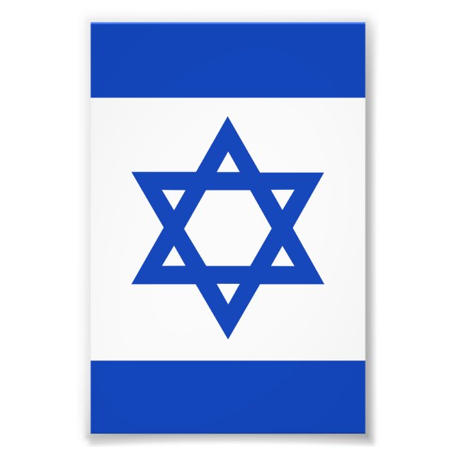 Israel flagga fototryck (Framsidan)