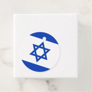 Israel flagga gåvor etiketter