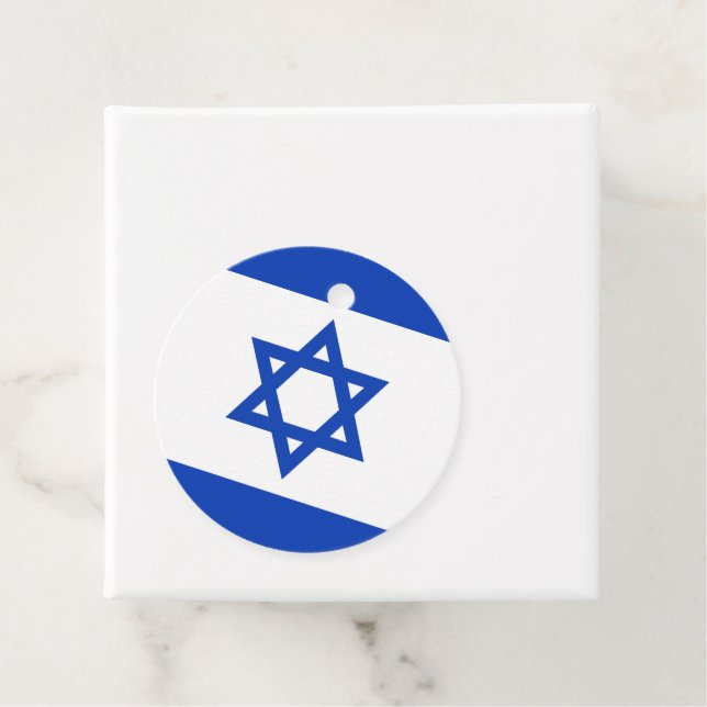 Israel flagga gåvor etiketter (På plats)