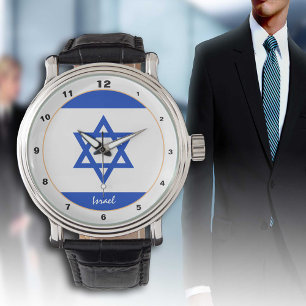 Israel Flagga & Israel trendig mode /designbevakni Armbandsur