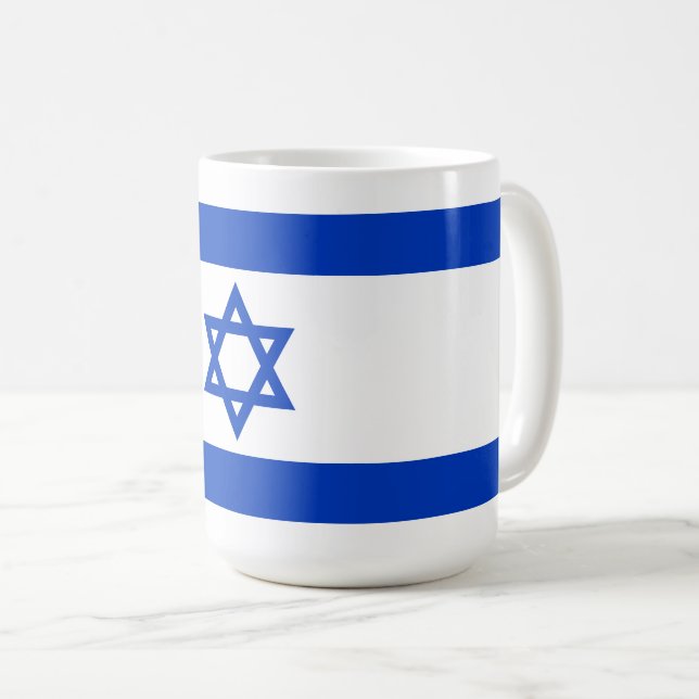 Israel Flagga - israelisk Flagga - David Star Kaffemugg (Framsida höger)