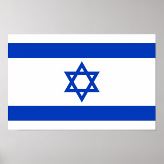 Israel Flagga - israelisk Flagga - David Star Poster
