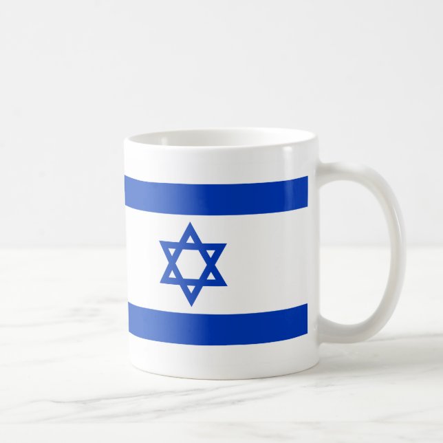 Israel flagga kaffemugg (Höger)