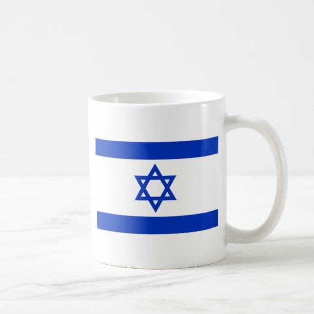 Israel flagga kaffemugg (Höger)