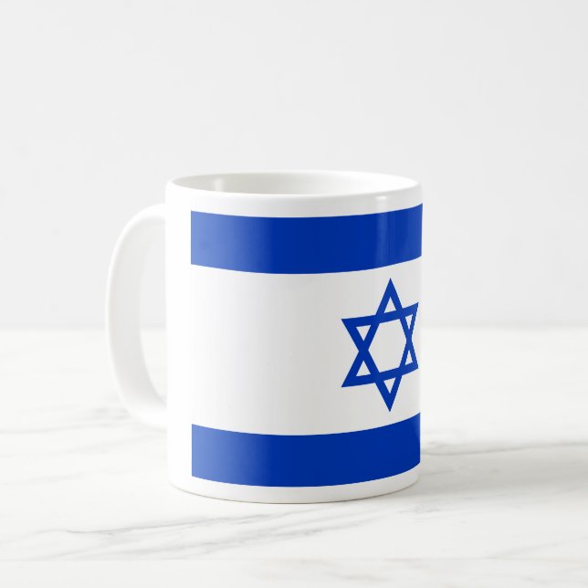 Israel Flagga Kaffemugg (Framsida vänster)