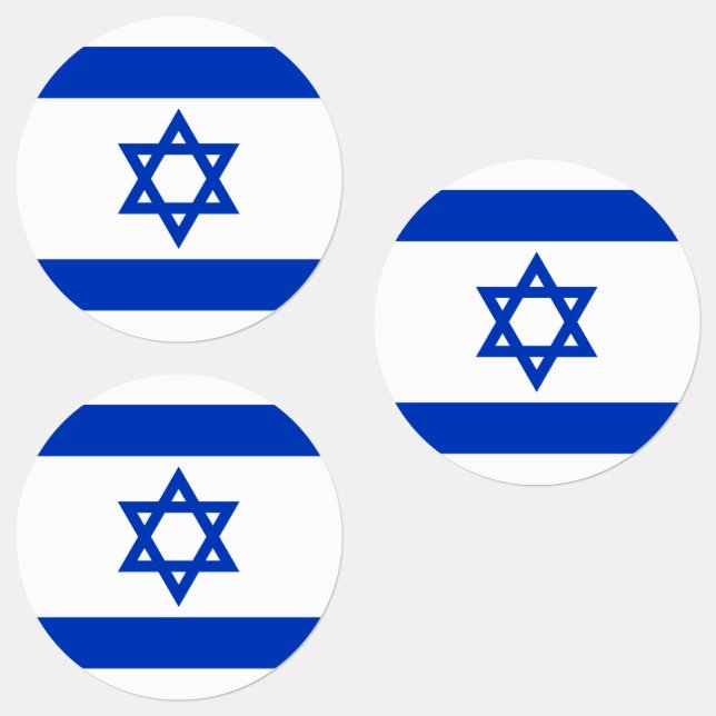 Israel-flagga Klistermärke (Grupp)