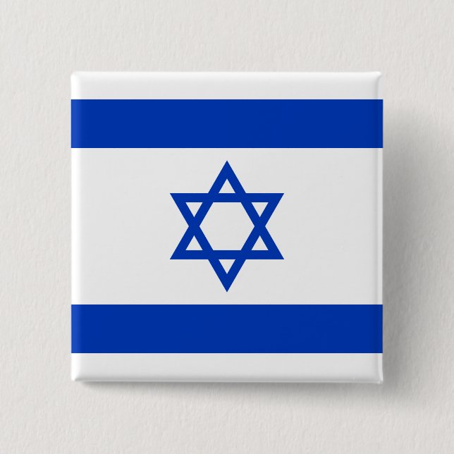 Israel Flagga Knapp (Framsida)
