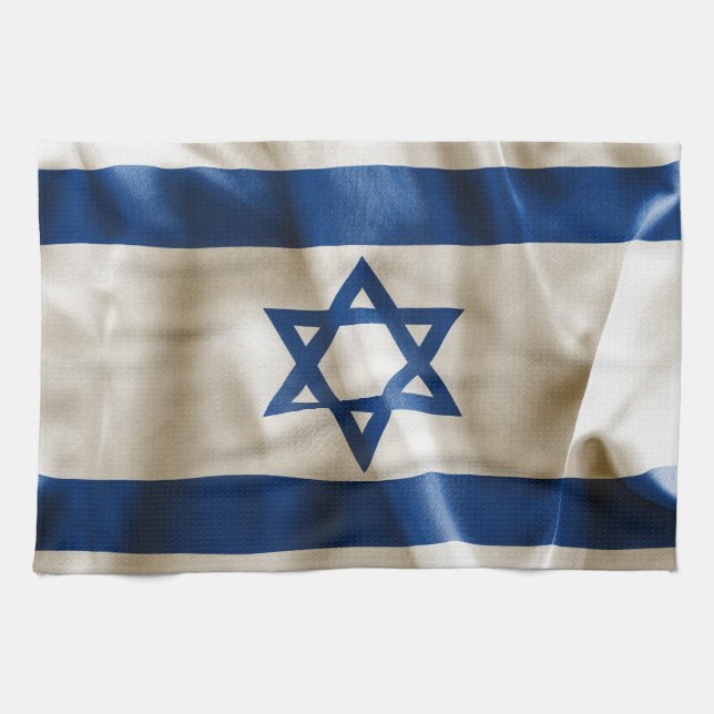 Israel-Flagga Kökshandduk (Horisontell)
