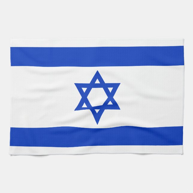 Israel Flagga Kökshandduk (Horisontell)