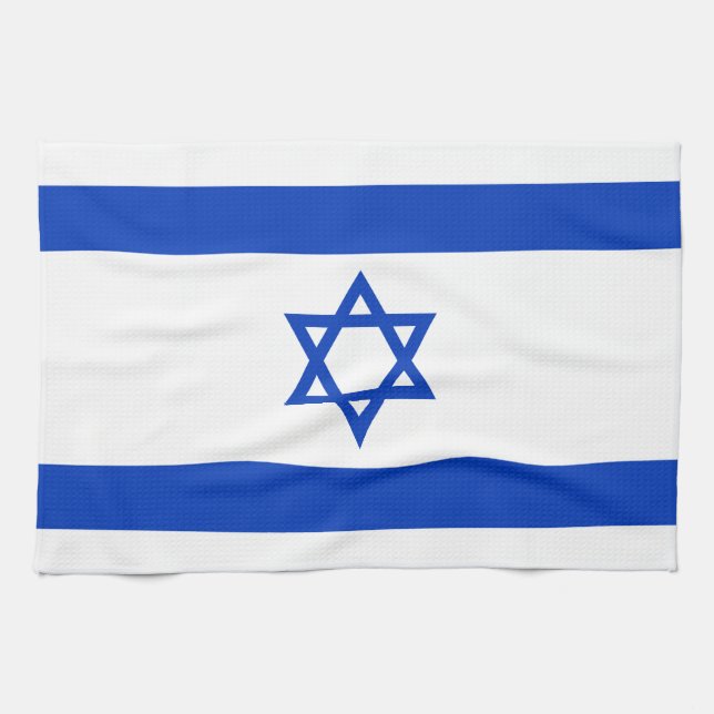 Israel Flagga Kökshandduk (Horisontell)