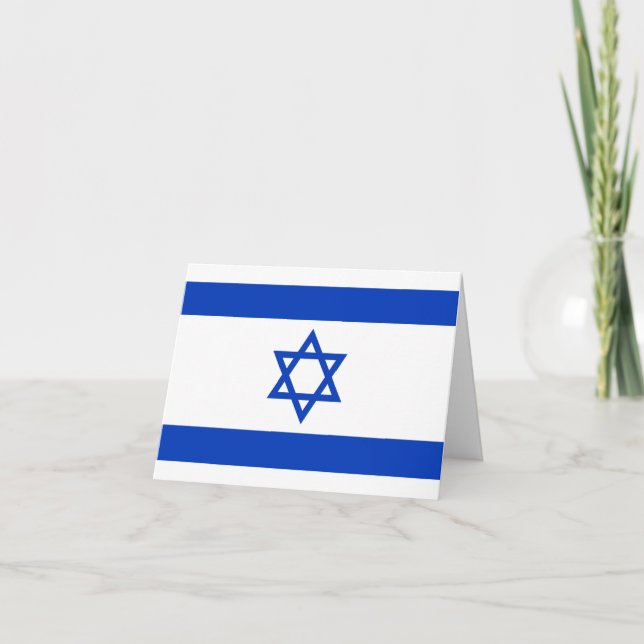 Israel Flagga Kort (Framsida)