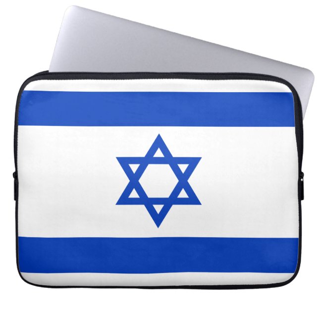 Israel flagga laptop fodral (Framsidan)