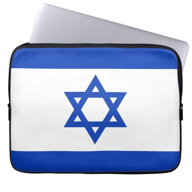 Israel flagga laptop fodral (Framsidan)