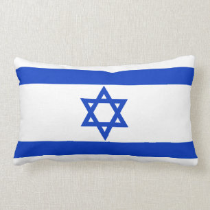 Israel flagga lumbarkudde