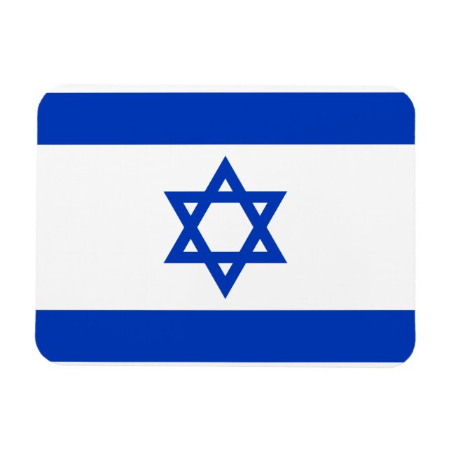Israel Flagga Magnet (Horisontell)