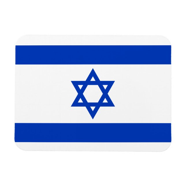 Israel flagga magnet (Horisontell)