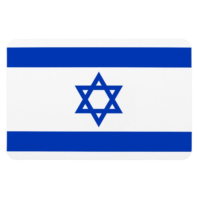 Israel Flagga Magnet (Horisontell)