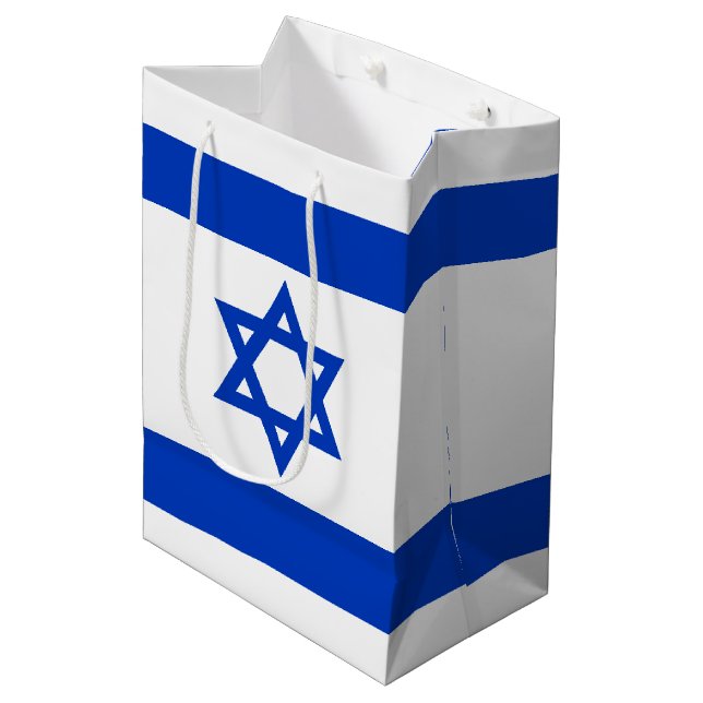 Israel flagga modern patriotisk (Framsidan Vinklad)