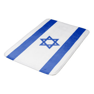 Israel flagga modern patriotisk badrumsmatta
