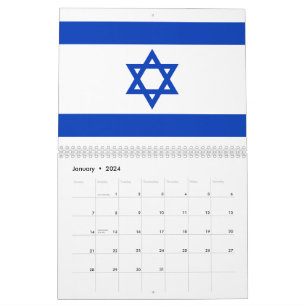 Israel flagga modern patriotisk modern kalender