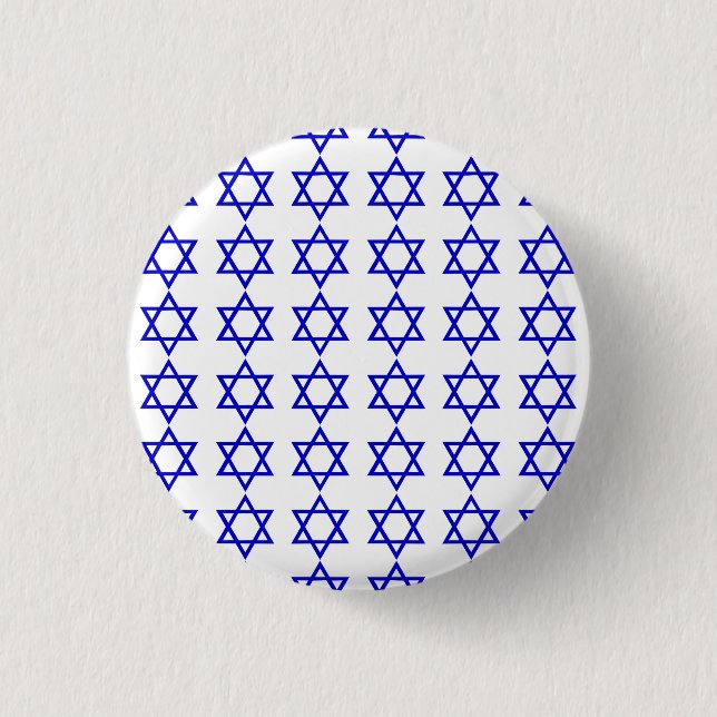 Israel flagga mönster knapp (Framsida)