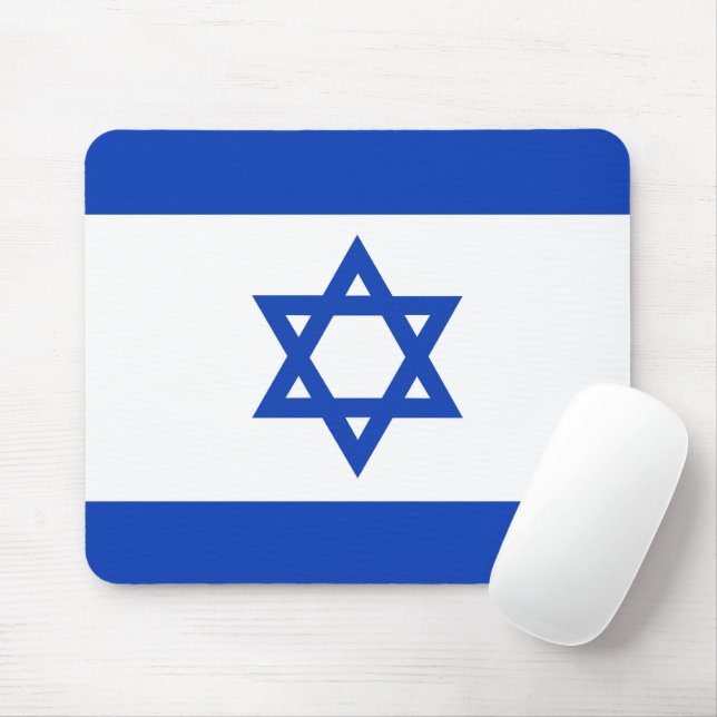 Israel flagga musmatta (Med mus)