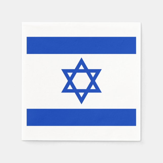 Israel flagga Napkins Pappersservett (Framsidan)