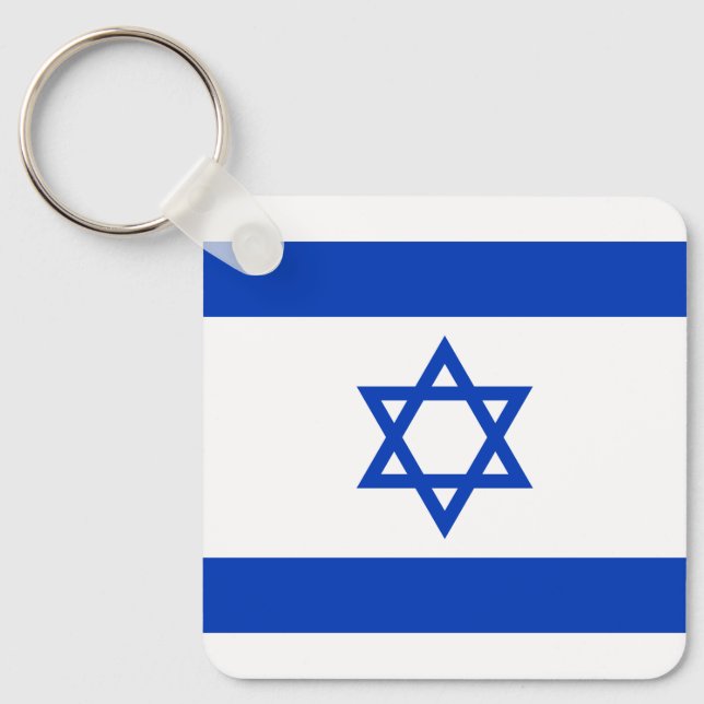 Israel Flagga Nyckelring (Framsida)