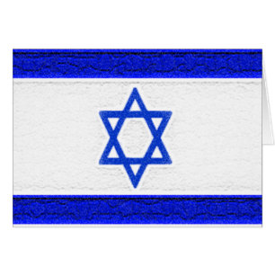 Israel flagga OBS kort