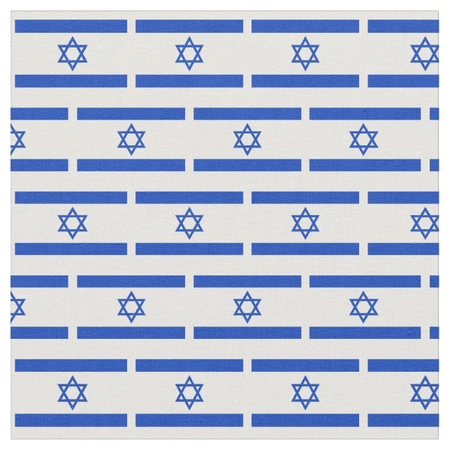 Israel Flagga och judiska Fabric/Israels mode Tyg (Närbild)
