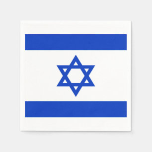 Israel Flagga Pappersservett