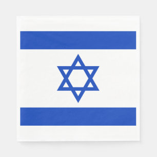 Israel Flagga Pappersservett