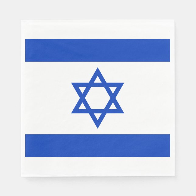 Israel Flagga Pappersservett (Framsidan)