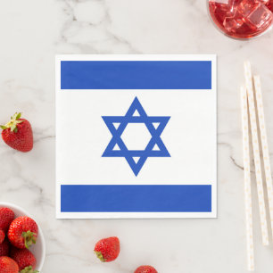 Israel flagga pappersservett