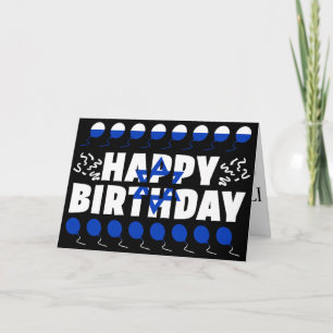 Israel Flagga Patriotic Birthday Kort