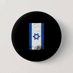 Israel Flagga Patriotisk sionism Judisk stolthet Knapp