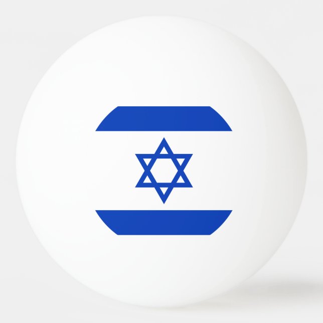 Israel Flagga Pingisboll (Framsidan)