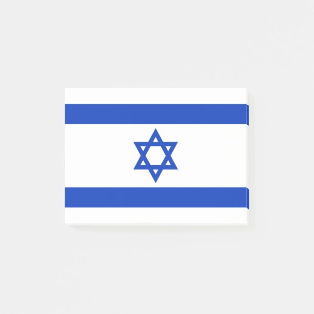 Israel Flagga Post-it Block (Framsida)