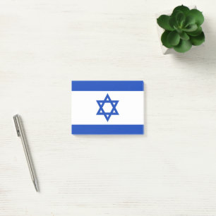 Israel flagga post-it block