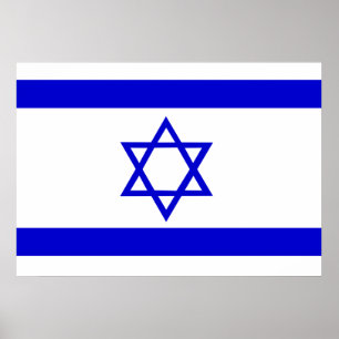 Israel flagga poster