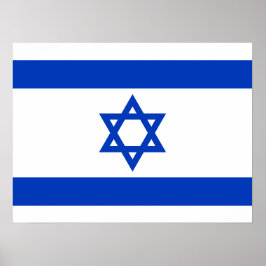 Israel flagga poster