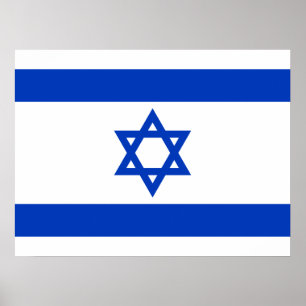 Israel flagga poster
