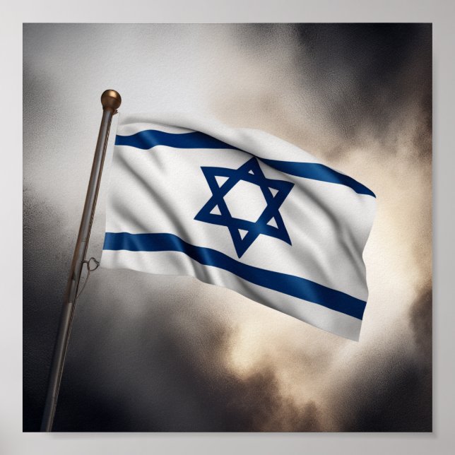 Israel Flagga Poster (Framsidan)