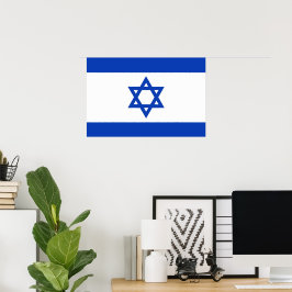 Israel flagga poster