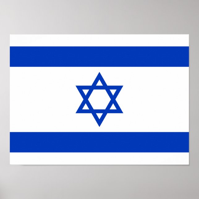 Israel Flagga Poster (Framsidan)